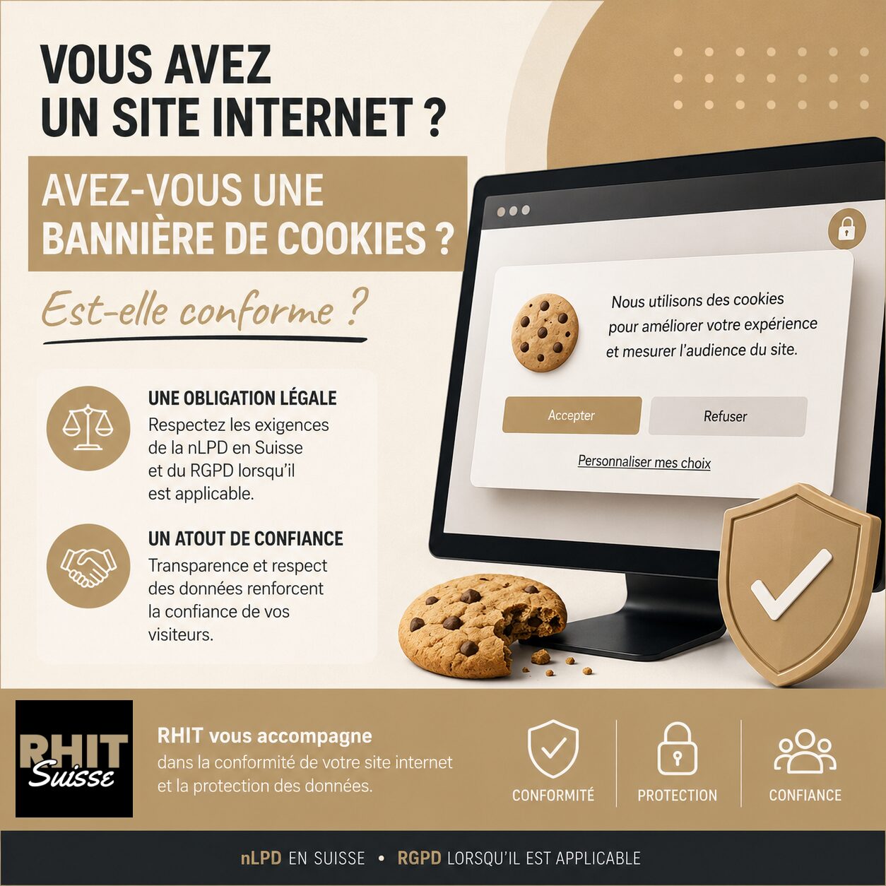 Bannière de cookies sur votre site internet